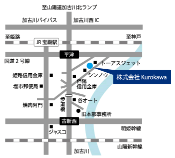 株式会社Kurokawa周辺地図